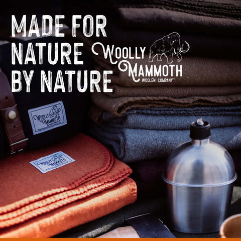 Woolly Mammoth Adventurer: Military-Style Thermal Wool Blanket for Camping & Survival